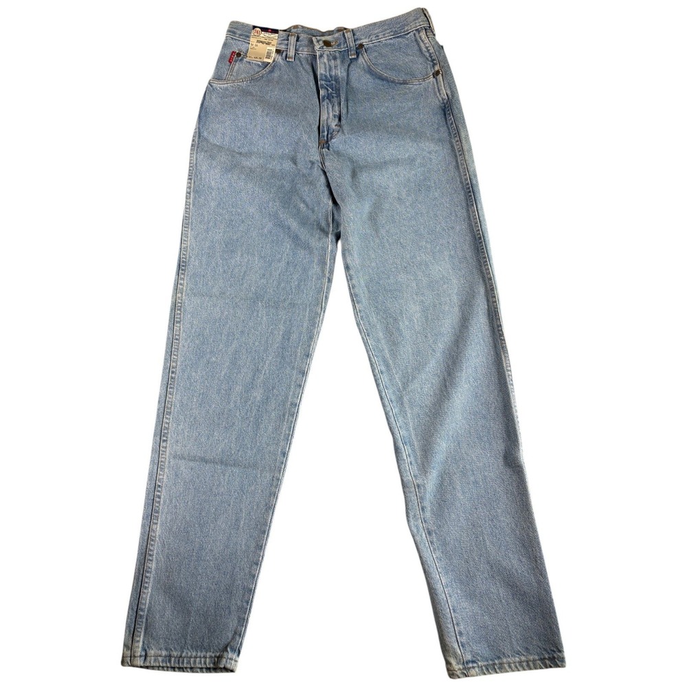 New Bugle Boy 741 Vintage Jeans Montgomery Ward Mens 34x34 Light Blue‎ USA